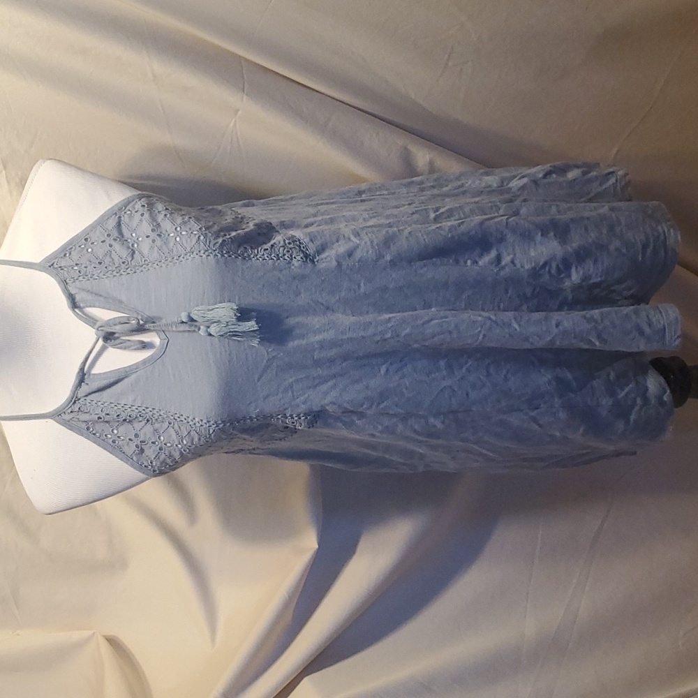 Roxy Lacey Tie Up Front Halter Top SZ XS